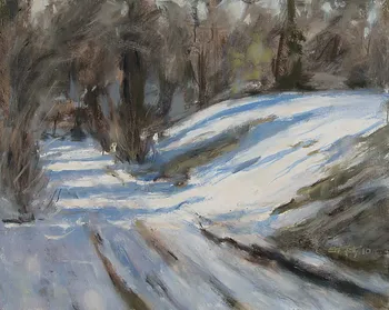 Painting Oil_Busse Lane Snow_10x8